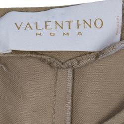 مملوكة مسبقًا جاكيت فالنتينو حرير شمبانيا XL