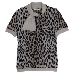 Pre Owned Valentino Leopard Print Top S
