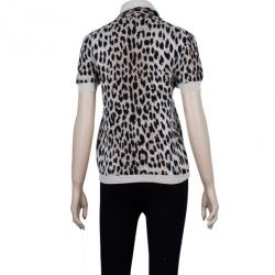 Pre Owned Valentino Leopard Print Top S