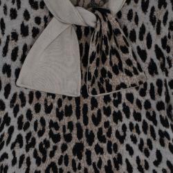Pre Owned Valentino Leopard Print Top S