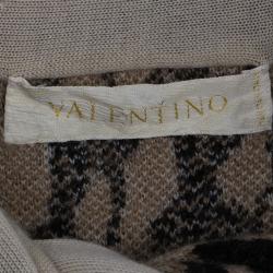 Pre Owned Valentino Leopard Print Top S