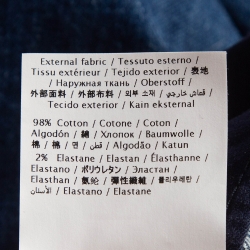 Pre Owned Valentino Blue V Embellished Denim Skinny Jeans S Waist 26"