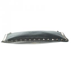 Valentino Navy Blue Leather Rockstud Pouch