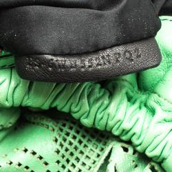 Pre Owned Valentino Light Green Laser Cut Leather Laceland Hobo