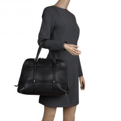 Pre Owned Valentino Black Leather Dome Satchel