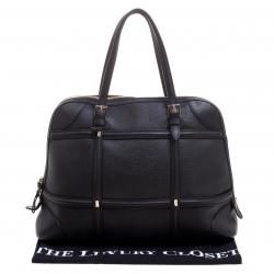 Pre Owned Valentino Black Leather Dome Satchel