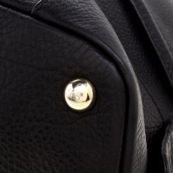 Pre Owned Valentino Black Leather Dome Satchel