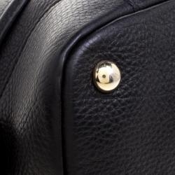 Pre Owned Valentino Black Leather Dome Satchel