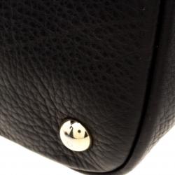Pre Owned Valentino Black Leather Dome Satchel