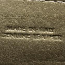Valentino Beige Croc Embossed Leather Clutch