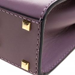 Valentino Lilac Leather Mini My Rockstud Shoulder Bag