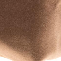 Pre Owned Valentino Metallic Brown Satin Bow Evening Bag