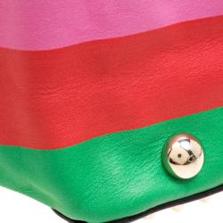 Pre Owned Valentino Multicolor Leather Medium Rockstud 1973 Tote