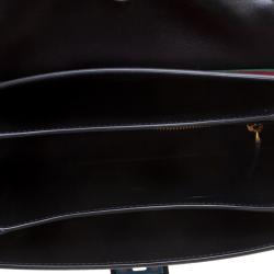 Pre Owned Valentino Multicolor Striped Leather B Rockstud Shoulder Bag