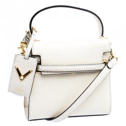 Pre Owned Valentino Off White Leather Mini My Rockstud Shoulder Bag