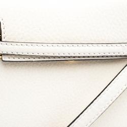 Pre Owned Valentino Off White Leather Mini My Rockstud Shoulder Bag