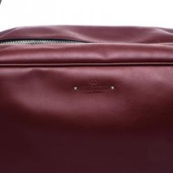 Pre Owned Valentino Burgundy Leather Bag
