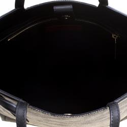 Pre Owned Valentino Black Lace Print Coated Canvas Tote