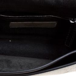 Pre Owned Valentino Black Leather Guitar Rockstud Rolling Crossbody Bag