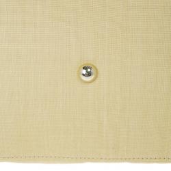 Pre Owned Valentino Beige Canvas Sequin Beaded Floral Applique Tote