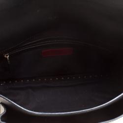 Pre Owned Valentino Black Leather Rockstud Crossbody Bag
