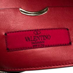 Pre Owned Valentino Red Leather Flap Shoulder Bag