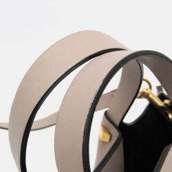 Pre Owned Valentino Garavani V Logo Escape Small Leather Handbag Dusty Pink