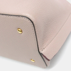 Pre Owned Valentino Garavani V Logo Escape Small Leather Handbag Dusty Pink