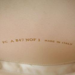 Pre Owned Valentino Light Grey Floral Leather Chain Coin Purse