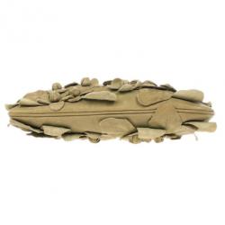 Pre Owned Valentino Green Leather Flower Appliqué Shoulder Bag