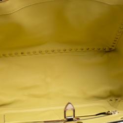 Pre Owned Valentino Tri Color Leather Medium Rockstud Tote