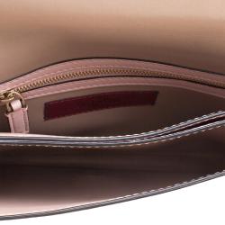 Pre Owned Valentino Blush Pink Leather Rockstud Wristlet Clutch
