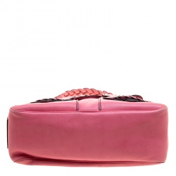 Pre Owned Valentino Pink Leather Histoire Satchel