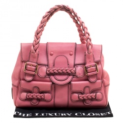 Pre Owned Valentino Pink Leather Histoire Satchel