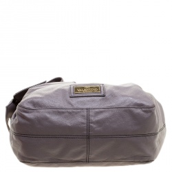 Pre Owned Valentino Lilac Leather Small Bow Hobo