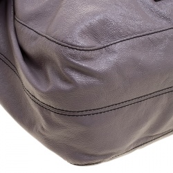 Pre Owned Valentino Lilac Leather Small Bow Hobo