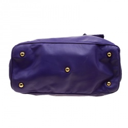 Pre Owned Valentino Purple Leather Bow Tote
