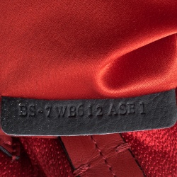 Pre Owned Valentino Red/Silver Sequins and Leather Glam Tote