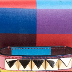 Pre Owned Valentino Multicolor Leather Mini Va Va Voom Flap Front Shoulder Bag