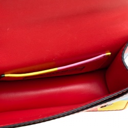 Pre Owned Valentino Multicolor Leather Mini Va Va Voom Flap Front Shoulder Bag