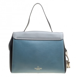 Pre Owned Valentino Multicolor Leather Mime Top Handle Bag