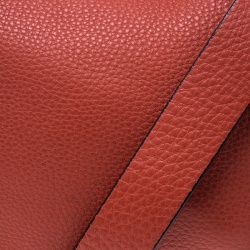 Pre Owned Valentino Coral Red Leather Rockstud Messenger Bag