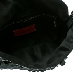 Pre Owned Valentino Black Leather Shoulder Bag