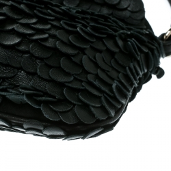 Pre Owned Valentino Black Leather Shoulder Bag