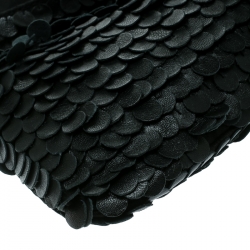 Pre Owned Valentino Black Leather Shoulder Bag