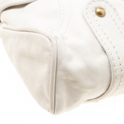 Pre Owned Valentino Off white Leather Shoulder Bag