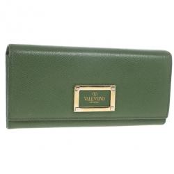 Pre Owned Valentino Garavani Flap Continental Wallet