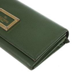 Pre Owned Valentino Garavani Flap Continental Wallet
