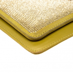 Valentino Green Leather Studded Zip Pouch