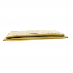 Valentino Green Leather Studded Zip Pouch